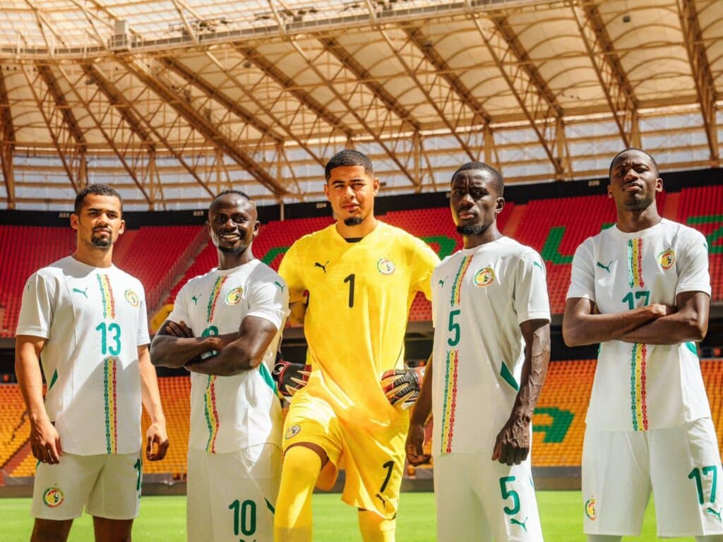 Nouveaux maillots du Sénégal 