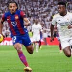 Jules Kounde et Vinicius lors de Real Barca en avril 2024 1964314 - OnzedAfrik